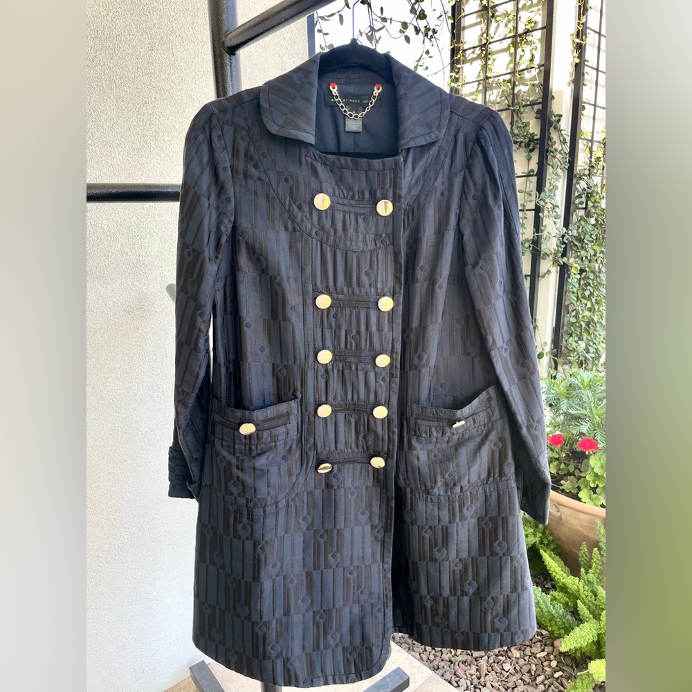 Marc By Marc Jacobs Trench Coat. Size S. Navy & Black